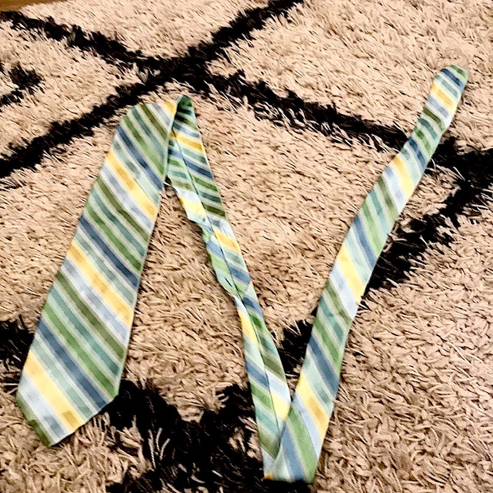 Striped tie